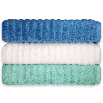 Jogo de toalha de banho 3 peças fio penteado 100% algodão